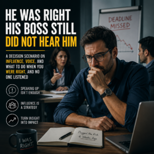 HE WAS RIGHT HIS BOSS STILL DID NOT HEAR HIM